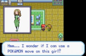 use a pokemon move on this girl